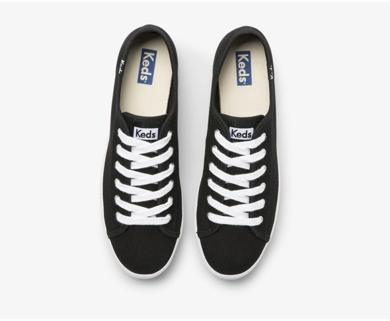 Keds x Organic βαμβακερα Triple Kick Αθλητικα Παπουτσια γυναικεια μαυρα | GSO018394