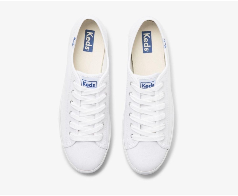 Keds x Organic βαμβακερα Triple Kick Αθλητικα Παπουτσια γυναικεια ασπρα | UHN890147