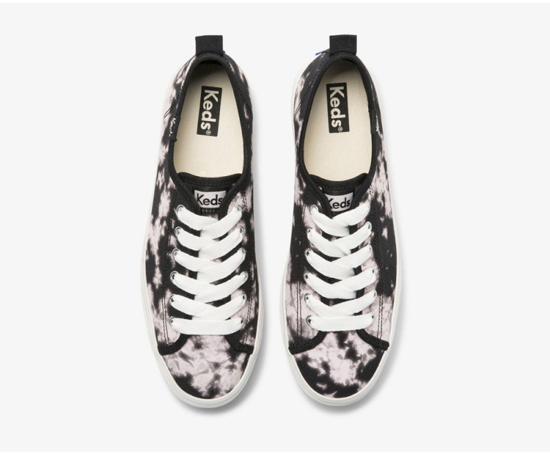 Keds x Organic βαμβακερα Triple Up Tie Dye Αθλητικα Παπουτσια γυναικεια μαυρα μωβ | ZUK170356