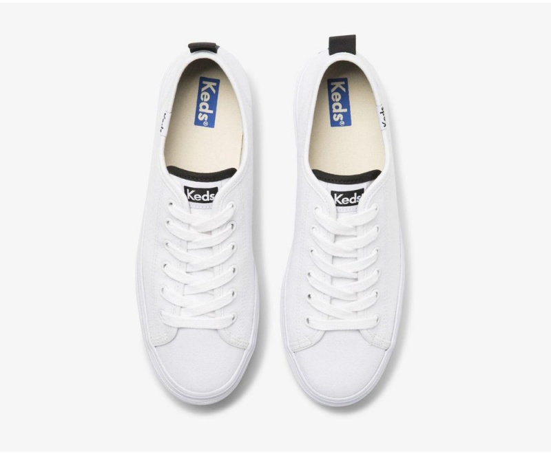 Keds x Organic βαμβακερα Triple Up Αθλητικα Παπουτσια γυναικεια ασπρα | ADS913706