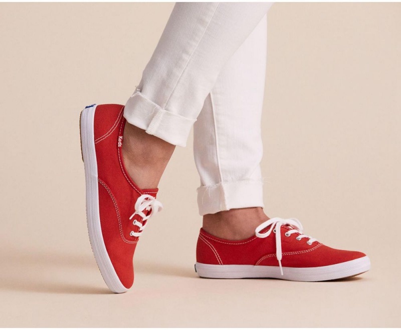 Keds x Organic βαμβακερα Washable Champion Αθλητικα Παπουτσια γυναικεια κοκκινα | RBK501263