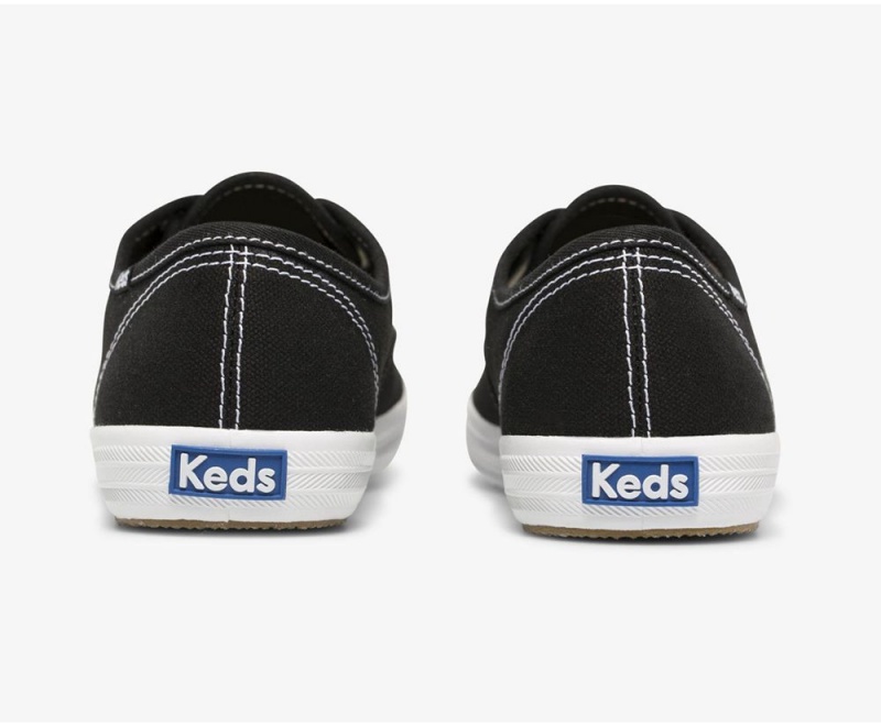 Keds x Organic βαμβακερα Washable Champion Αθλητικα Παπουτσια γυναικεια μαυρα ασπρα | AOE563784