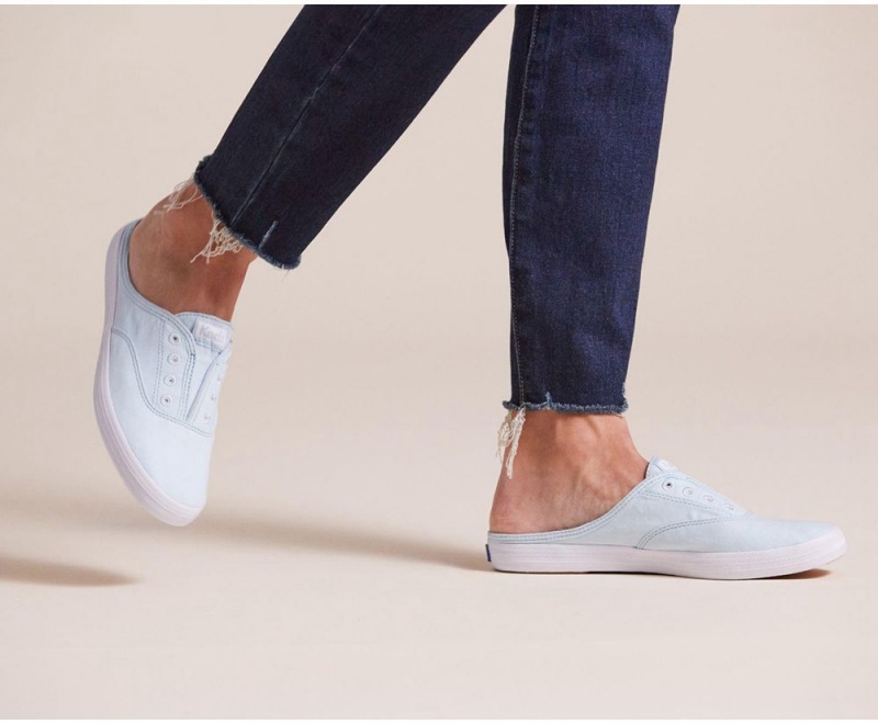 Keds x Organic βαμβακερα Washable Moxie Mule Mules γυναικεια μπλε | HWQ478153