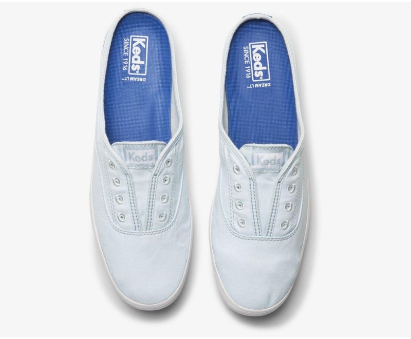 Keds x Organic βαμβακερα Washable Moxie Mule Mules γυναικεια μπλε | HWQ478153