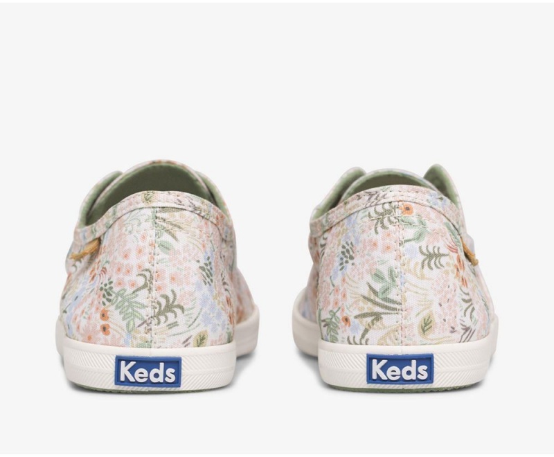 Keds x Rifle Paper Co. Washable Chillax Meadow Slip On γυναικεια ασπρα Πολύχρωμο | HRF238579