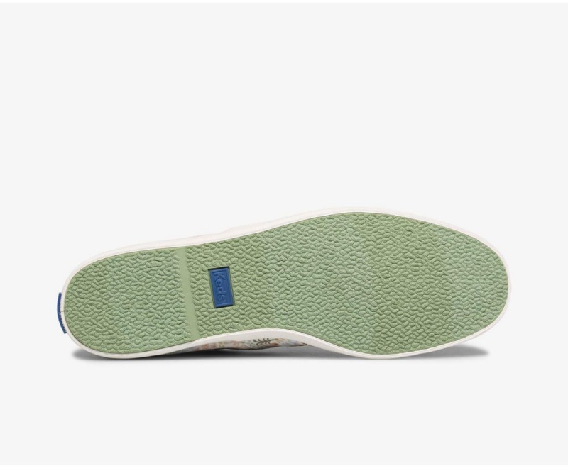 Keds x Rifle Paper Co. Washable Chillax Meadow Slip On γυναικεια ασπρα Πολύχρωμο | HRF238579